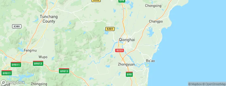 Wanquan, China Map