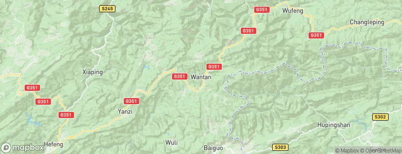 Wantan, China Map
