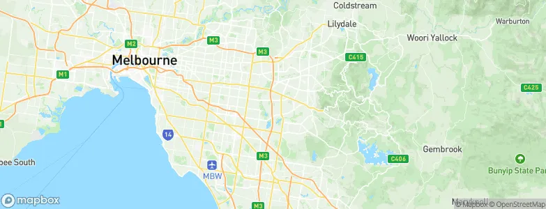 Wantirna South, Australia Map