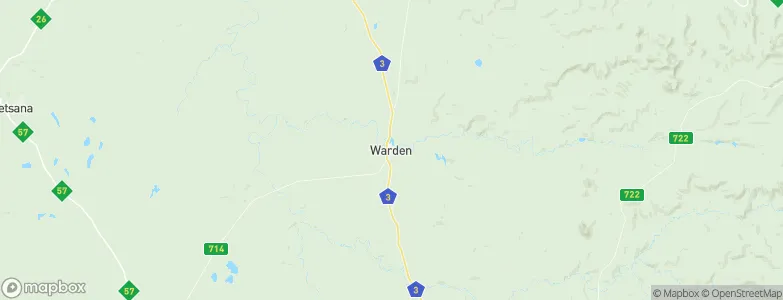 Warden, South Africa Map