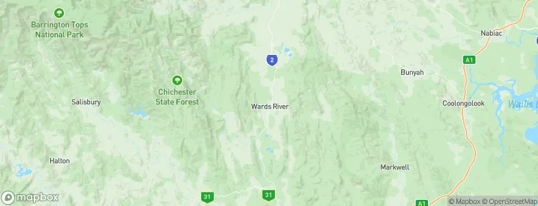 Wards River, Australia Map