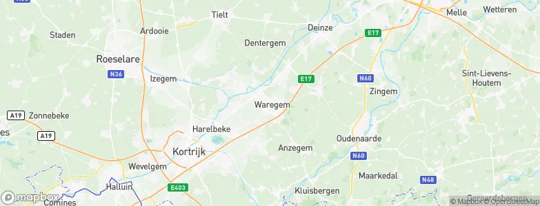 Waregem, Belgium Map