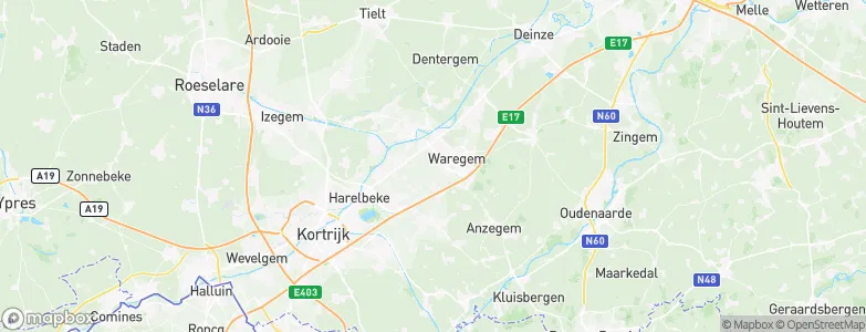 Waregem, Belgium Map