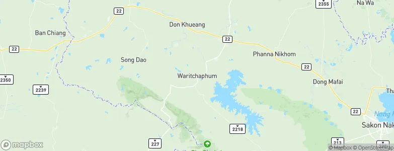Warichaphum, Thailand Map