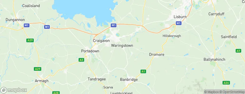 Waringstown, United Kingdom Map