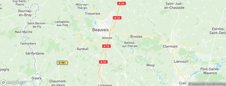 Warluis, France Map