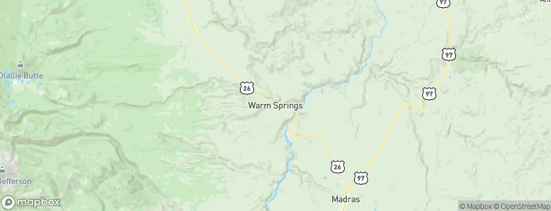 Warm Springs, United States Map