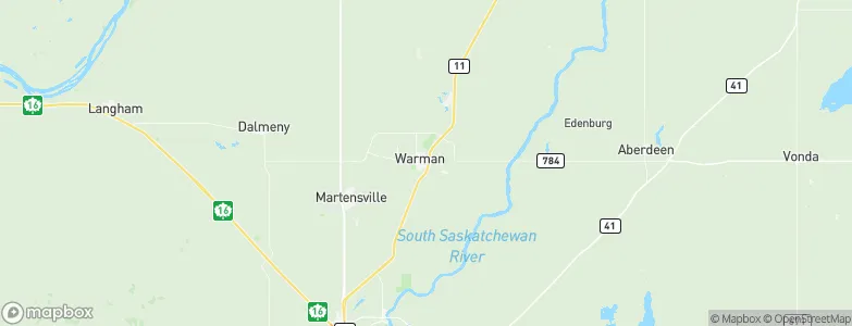 Warman, Canada Map
