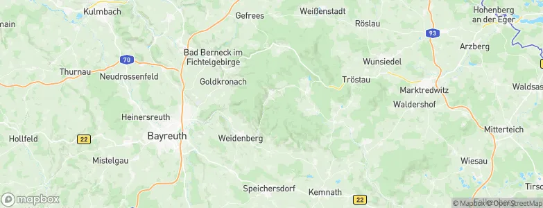 Warmensteinach, Germany Map