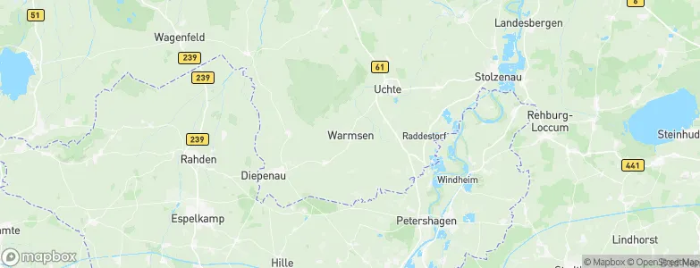 Warmsen, Germany Map