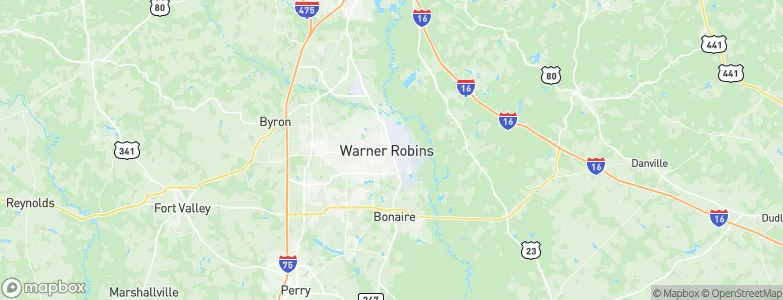 Warner Robins, United States Map