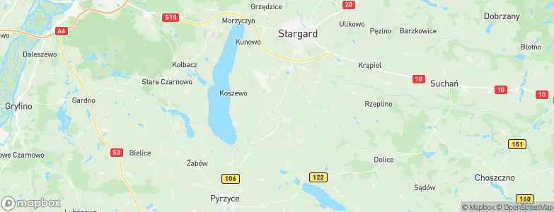 Warnice, Poland Map