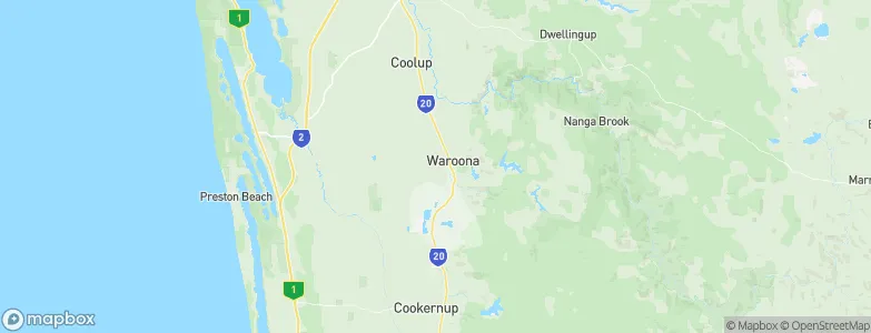 Waroona, Australia Map