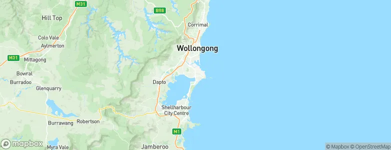 Warrawong, Australia Map
