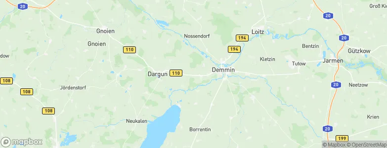Warrenzin, Germany Map