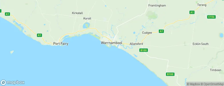 Warrnambool, Australia Map