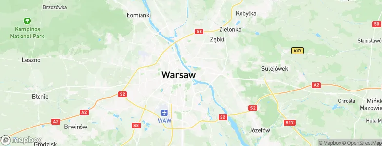 Warszawa, Poland Map