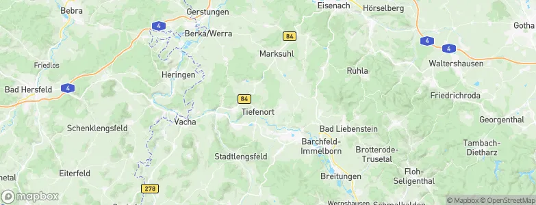 Wartburgkreis, Germany Map