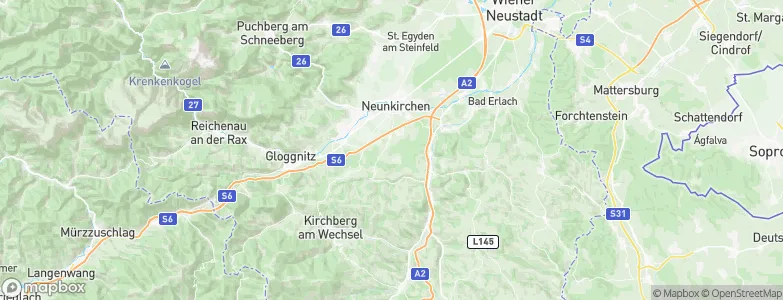 Wartmannstetten, Austria Map