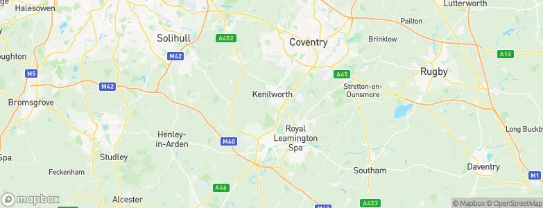 Warwickshire, United Kingdom Map