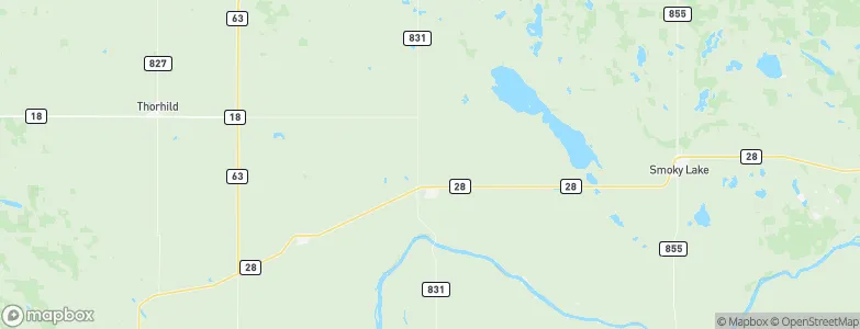 Waskatenau, Canada Map
