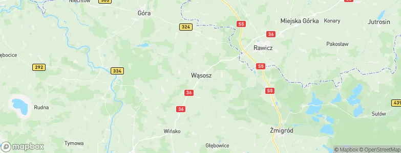 Wąsosz, Poland Map