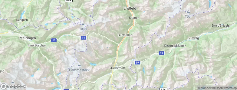Wassen, Switzerland Map