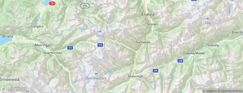 Wassen, Switzerland Map