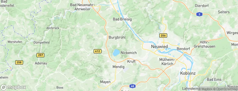 Wassenach, Germany Map