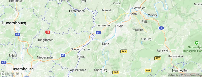 Wasserliesch, Germany Map