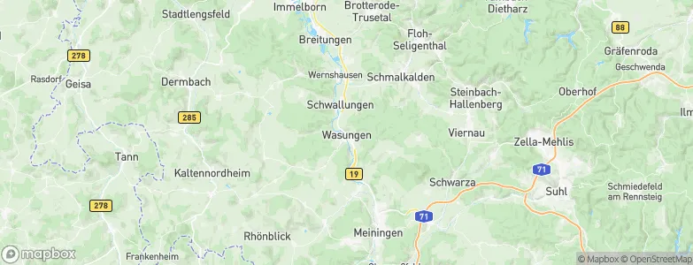 Wasungen, Germany Map