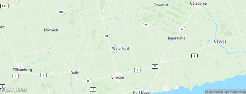 Waterford, Canada Map