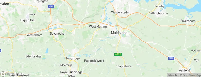 Wateringbury, United Kingdom Map