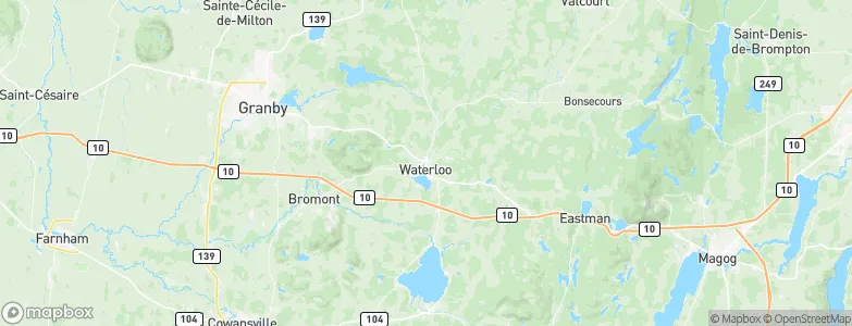 Waterloo, Canada Map