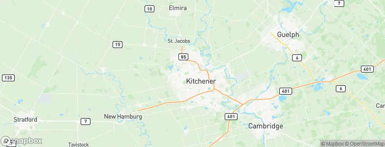 Waterloo, Canada Map