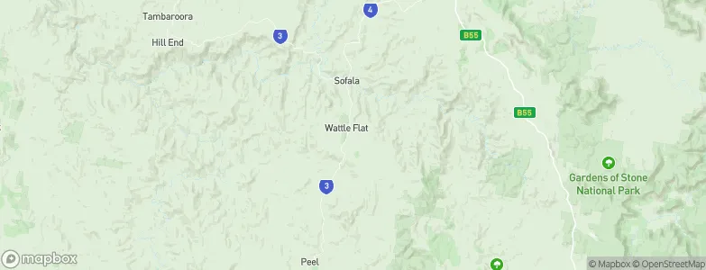 Wattle Flat, Australia Map