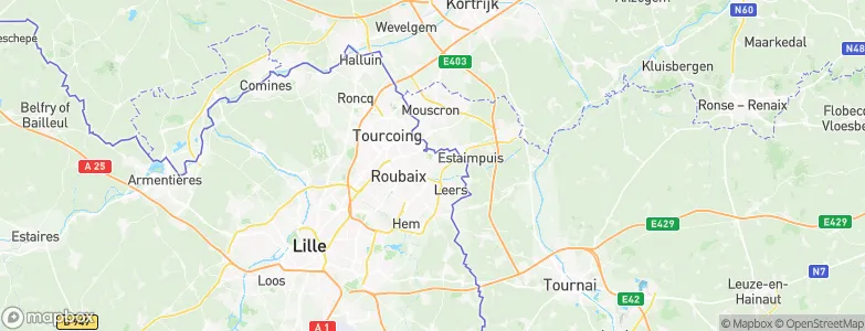 Wattrelos, France Map