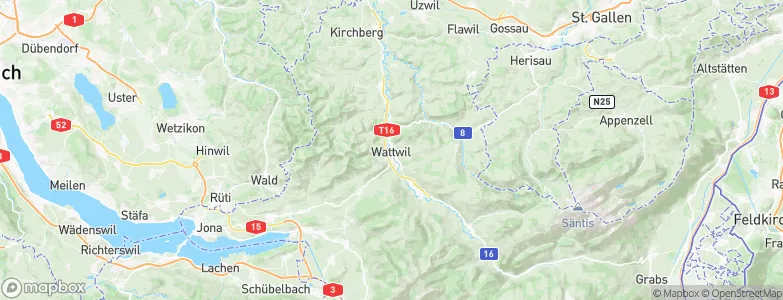 Wattwil, Switzerland Map