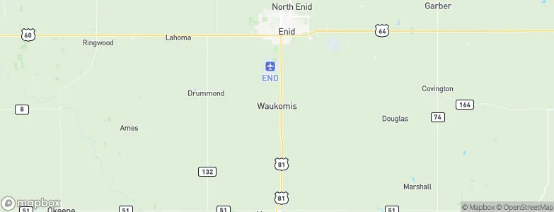 Waukomis, United States Map