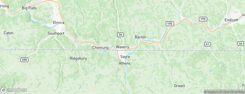 Waverly, United States Map