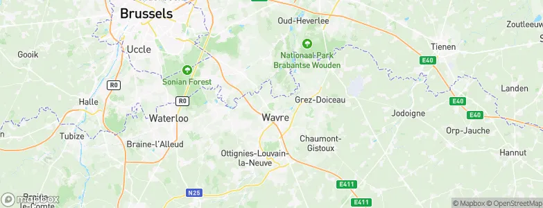 Wavre, Belgium Map