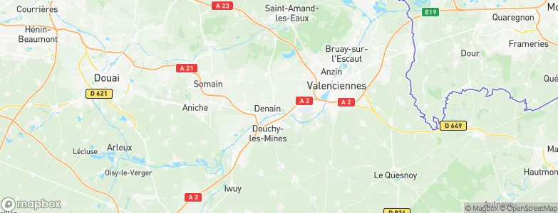 Wavrechain-sous-Denain, France Map