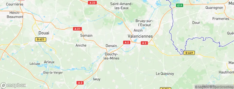 Wavrechain-sous-Denain, France Map