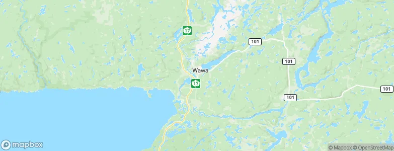 Wawa, Canada Map