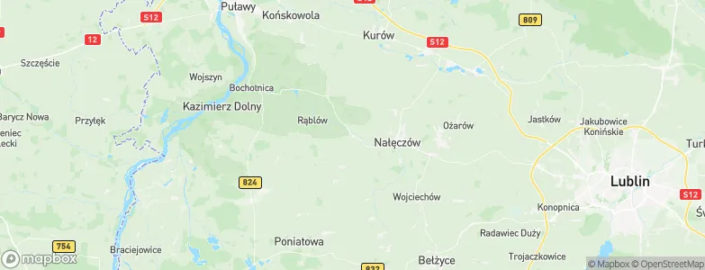 Wąwolnica, Poland Map