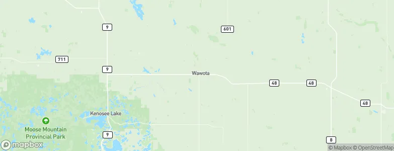Wawota, Canada Map