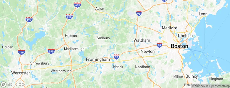 Wayland, United States Map
