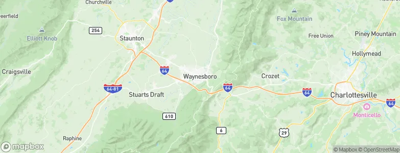 Waynesboro, United States Map