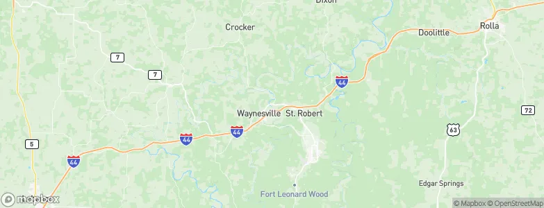 Waynesville, United States Map