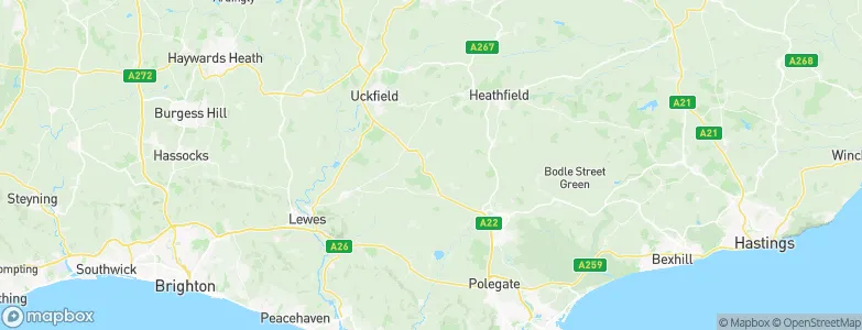 Wealden District, United Kingdom Map